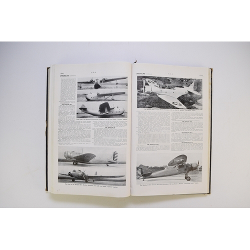 116 - JANE'S ALL THE WORLD'S AIRCRAFT, 34 volumes. 1928, 1931, 1937 & 1938, all in poor condition. With 19... 