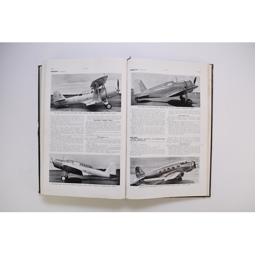 116 - JANE'S ALL THE WORLD'S AIRCRAFT, 34 volumes. 1928, 1931, 1937 & 1938, all in poor condition. With 19... 