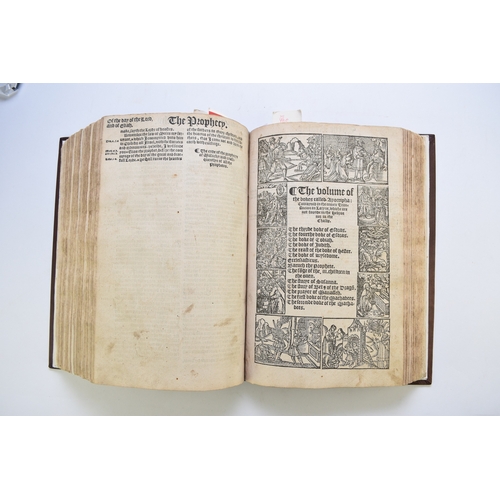 129 - MATTHEW'S BIBLE, 1551. The Byble, that is to say, all the holye scripture: in which are contayned th... 