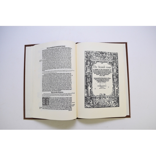 130 - ERASMUS, Desiderius, The Paraphrase of Erasmus upon the Newe Testament. 1551 & 1549. Thick folio, tw... 