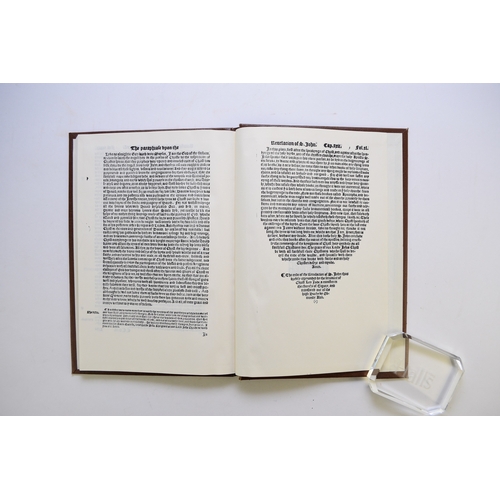 130 - ERASMUS, Desiderius, The Paraphrase of Erasmus upon the Newe Testament. 1551 & 1549. Thick folio, tw... 