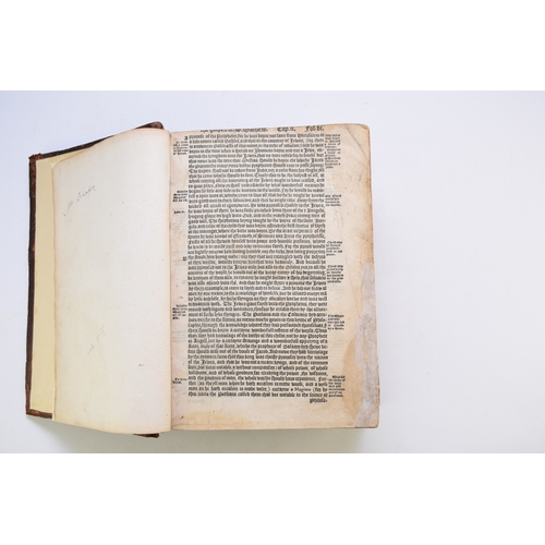 130 - ERASMUS, Desiderius, The Paraphrase of Erasmus upon the Newe Testament. 1551 & 1549. Thick folio, tw... 