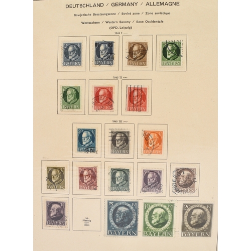 169 - Bavaria, 1849-1920 extensive collection in red folder containing an excellent range of used issues 1... 