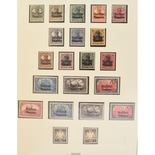 169 - Bavaria, 1849-1920 extensive collection in red folder containing an excellent range of used issues 1... 