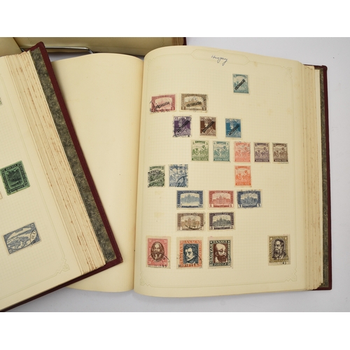 173 - World collection of stamps housed in three Simplex Blank albums with issues to 1940s. Noted: lovely ... 