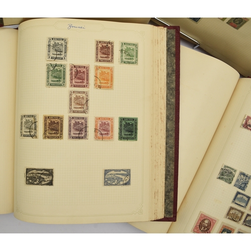 173 - World collection of stamps housed in three Simplex Blank albums with issues to 1940s. Noted: lovely ... 