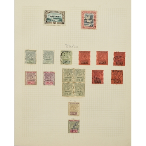 174 - British Guiana collection of mint and used stamps on album pages 1876-1939; some duplication. High c... 