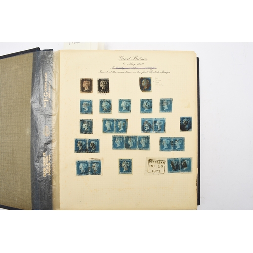 175 - Great Britain 1840-1965 mint and used stamp collection in large blue album; strength in QV. Noted: 2... 