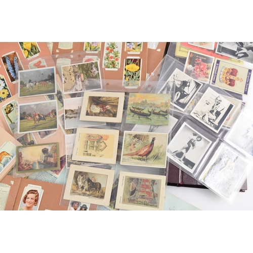 187 - A collection of cigarette cards including Wills and Players sets in album 