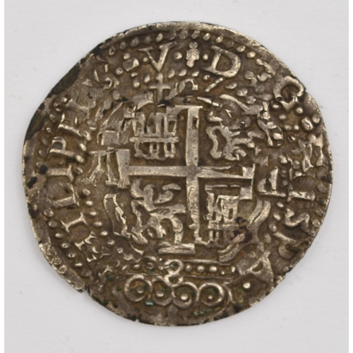 223 - Bolivia - Philip V 8 reales dated 1704 - Cross of Jerusalem lions and castles in quarters - REV: - p... 