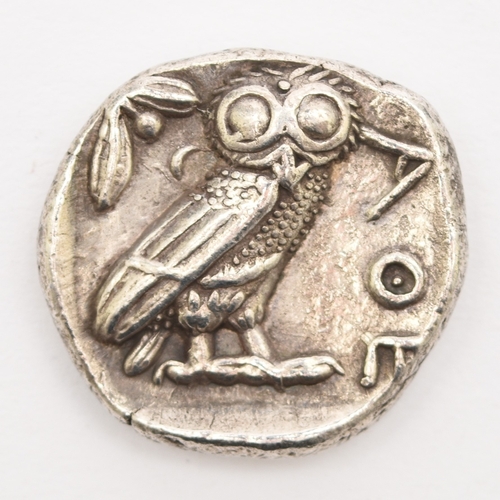 226 - Greek - Attica, Athens tetradrachm - circa 430BC. Helmeted head of Athena right - owl standing right... 