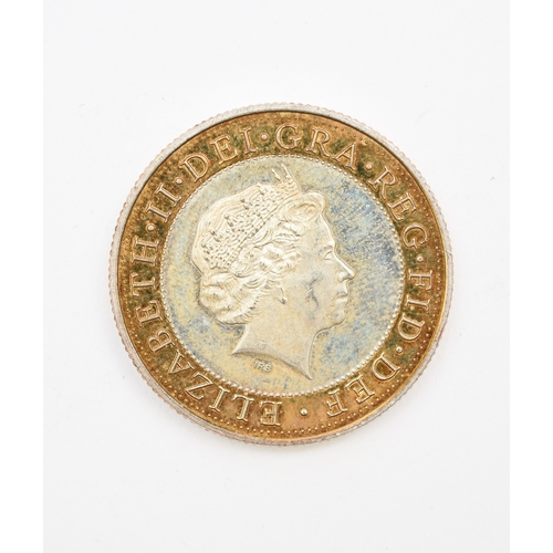 275 - United Kingdom £2 coin with no denomination or date and wording in different order to normal; togeth... 