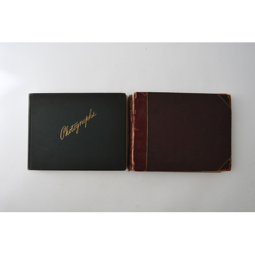 28 - INDIAN PHOTOGRAPH ALBUM circa 1905, with circa 40 large photographs and a dozen smaller views. Photo... 