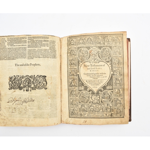 30 - HOLY BIBLE, R Barker 1613. 4to, Black Letter. Lacking general title and all preliminary leaves. Begi... 