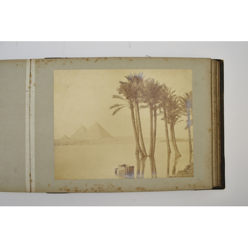 45 - PHOTOGRAPH ALBUM of Palestine, Egypt and Malta, 1897. Containing 32 large photographs, all circa 215... 