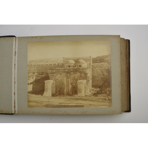 45 - PHOTOGRAPH ALBUM of Palestine, Egypt and Malta, 1897. Containing 32 large photographs, all circa 215... 