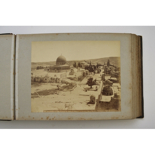 45 - PHOTOGRAPH ALBUM of Palestine, Egypt and Malta, 1897. Containing 32 large photographs, all circa 215... 