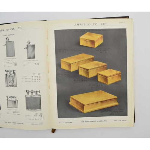 51 - ASPREY & Co Ltd, Catalogue circa 1930. 4to, 195 pages, many in colour. All articles are priced, and ... 