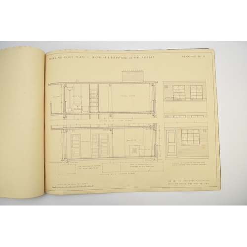 61 - WORKING CLASS FLATS. Specification and working drawings. Submitted by the British Steelwork Associat... 