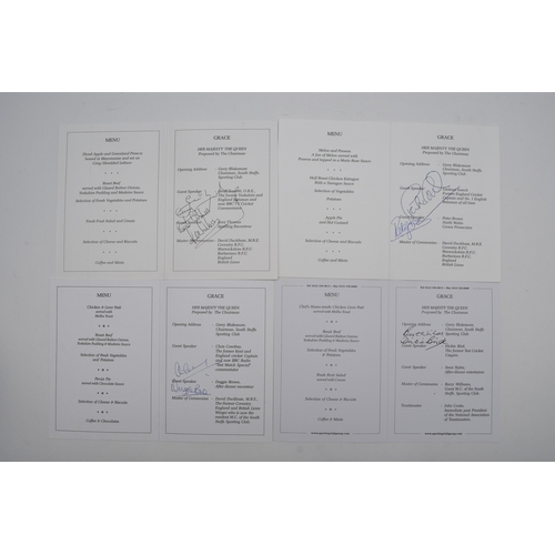 63 - SIGNED SPORTING DINNER MENUS. Menus from the South Staffordshire Sporting Club, 1993-2008, held at t... 