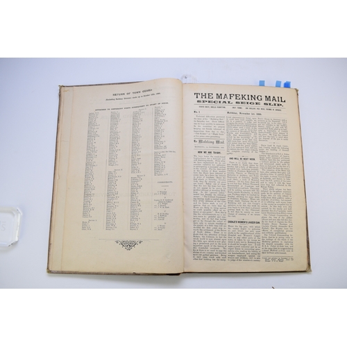 76 - THE MAFEKING MAIL. Special Siege Slips, nos 1-152, November 1st 1899 to May 31st 1900. Issue 56 was ... 