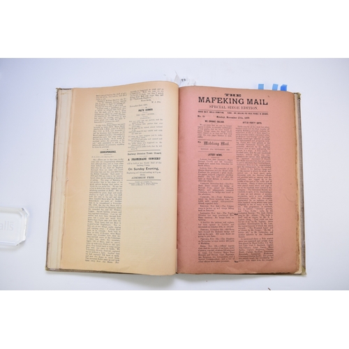 76 - THE MAFEKING MAIL. Special Siege Slips, nos 1-152, November 1st 1899 to May 31st 1900. Issue 56 was ... 