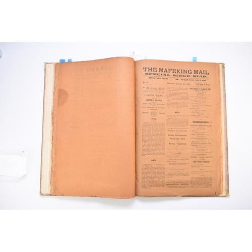 76 - THE MAFEKING MAIL. Special Siege Slips, nos 1-152, November 1st 1899 to May 31st 1900. Issue 56 was ... 