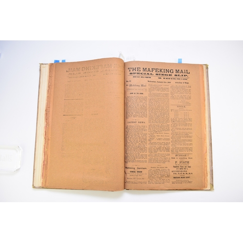 76 - THE MAFEKING MAIL. Special Siege Slips, nos 1-152, November 1st 1899 to May 31st 1900. Issue 56 was ... 