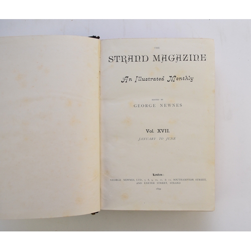 84 - THE STRAND MAGAZINE. A broken run from vol 1 - vol 17, 1891-99. Various bindings, generally worn (12... 