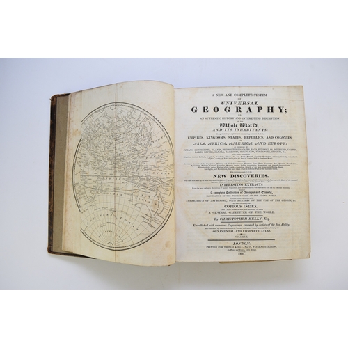 90 - KELLY, Christopher, A New and Complete System of Universal Geography, Volume I only, 4to 1824. Sever... 