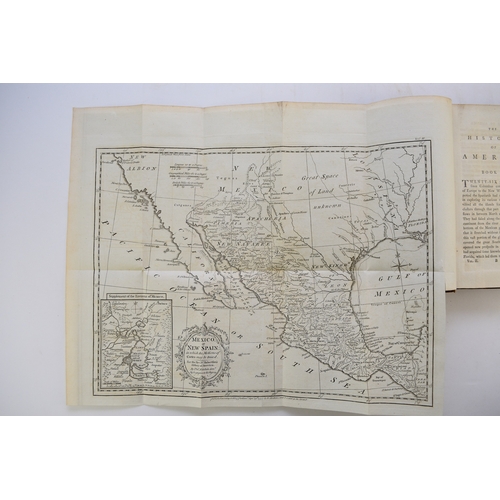 95 - ROBERTSON, William. History of America, three volumes, 6th edition 1792. With four folding maps, con... 