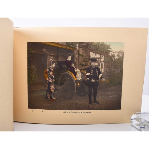 285 - A Day's Life of the Japanese Girls, photographic booklet Taisho era, containing twelve tinted plates... 