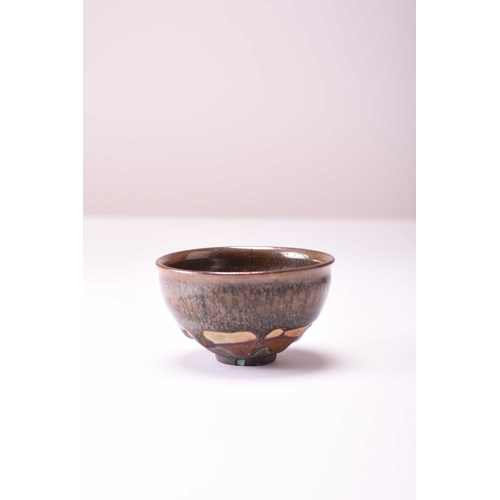 5 - A Chinese hare's fur bowl, Southern Song Dynasty The deep rounded sides are covered inside and out w... 