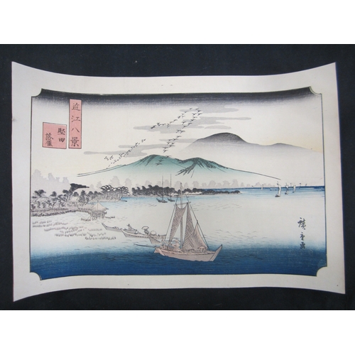 276 - Utagawa Hiroshige (1797-1858), eleven woodblock prints All Oban, yoko-e and including From the Fifty... 