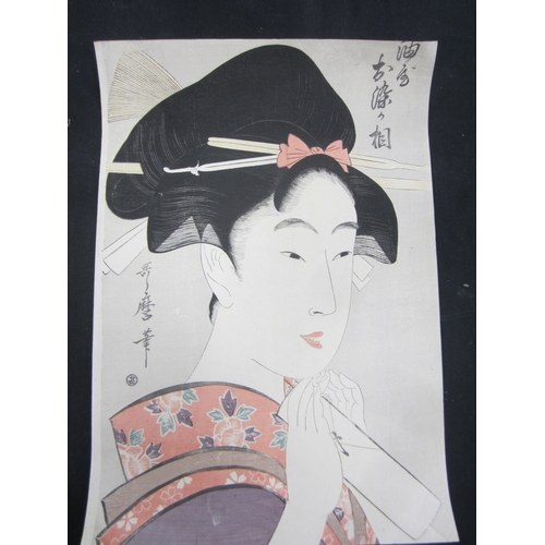 277 - Kitagawa Utamaro (1753-1806), ten woodblock portrait prints All Oban, tate-e and including: Yamauba ... 