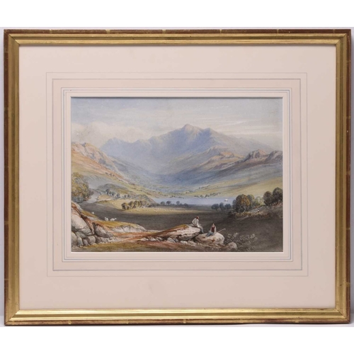122 - Samuel Jackson (1794-1869) Cader Idris, watercolour, 21.5 x 29 cm, frame 40 x 47 cm Provenance: A Pr... 