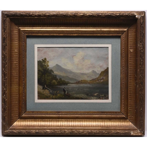 132 - William George Jennings (1763-1854) Llyn Cowarch near Dollgellau, with Cader Idris in the Distance, ... 