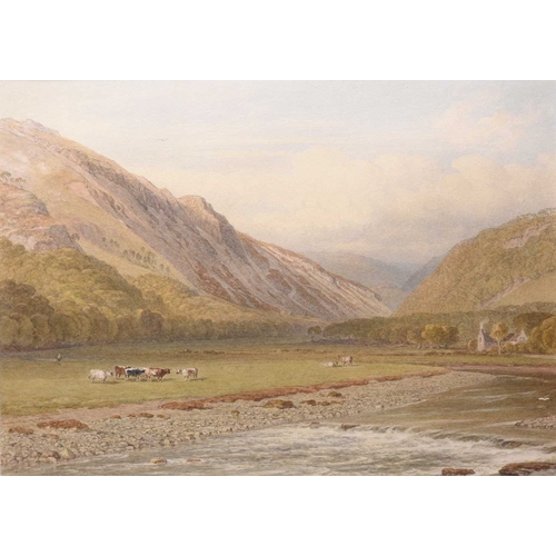 133 - George Arthur Fripp (1813-1896) View from the Lodge at Llanellyd looking up the Valley of the Mawdda... 