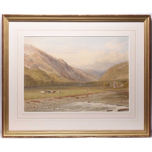 133 - George Arthur Fripp (1813-1896) View from the Lodge at Llanellyd looking up the Valley of the Mawdda... 