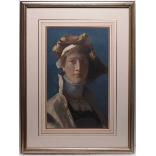 139 - William John Wainwright (1855-1931) A Troubadour, signed and dated 1886 lower left, 41.5 x 26 cm, fr... 