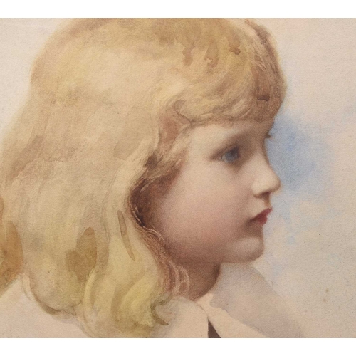 147 - William Lee Hankey RWS ROI (British 1869-1952) Portrait of a young child, signed and dated 1902 lowe... 