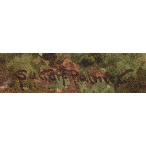 148 - Harold Sutton Palmer (1854-1933) A Woodland Pool in Autumn, signed lower left, watercolour, 41 x 28 ... 