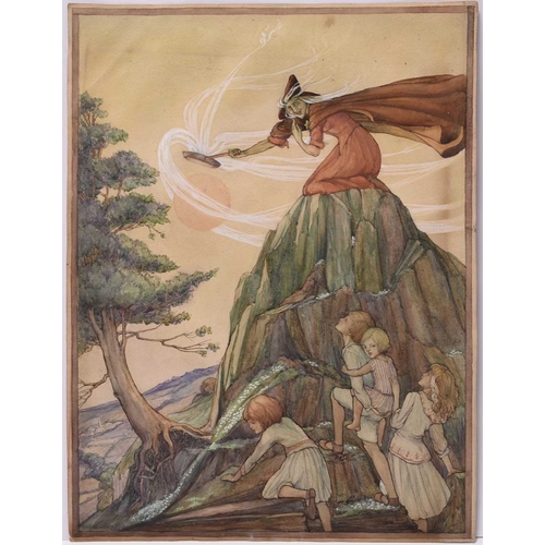 149 - Margaret Rice Oxley (1887-1965) Come Up Here, O Dusty Feet, Here is Fairy Bread to Eat!, signed lowe... 