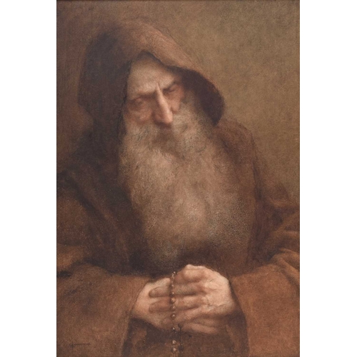 151 - William John Wainwright (1855-1931) The Beadsman, signed lower left, watercolour, 47 x 32 cm, frame ... 