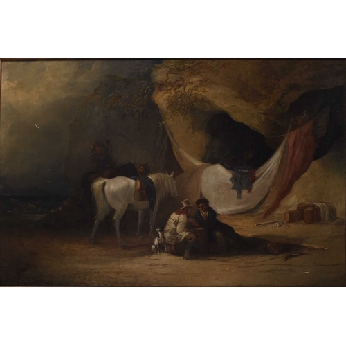 158 - Henry Perlee Parker (1795-1873) The Smugglers Retreat, signed lower left, additionally signed and ti... 