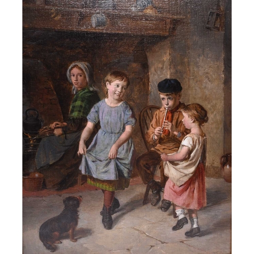 163 - William Hemsley (1819-1906) The Dance Before Supper, signed lower left, oil on canvas, 46 x 37 cm, f... 