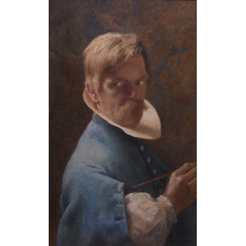 165 - William John Wainwright (1855-1931) The Artist, signed lower right, watercolour, 41.5 x 26 cm, frame... 