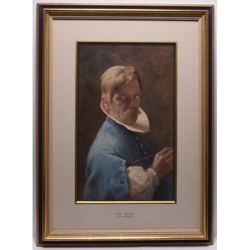 165 - William John Wainwright (1855-1931) The Artist, signed lower right, watercolour, 41.5 x 26 cm, frame... 