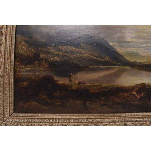 174 - Anthony Vandyke Copley Fielding (1787-1855) Ben Vrackie from Loch Lomond, oil on panel, 22.5 x 30 cm... 