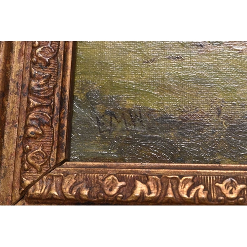 175 - Edmund Morison Wimperis (1835-1900) The Farmstead, initialled lower left, oil on board, 25.5 x 35.5 ... 